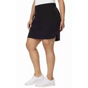 32 Degrees Cool Skort Stretch Waist Slash Pockets Pull On‎ Size 2XL Black NWT